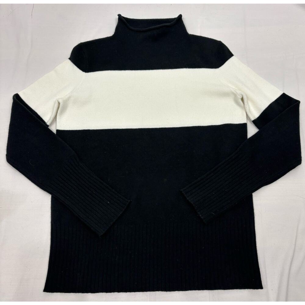 French Connection Black and White Sweater